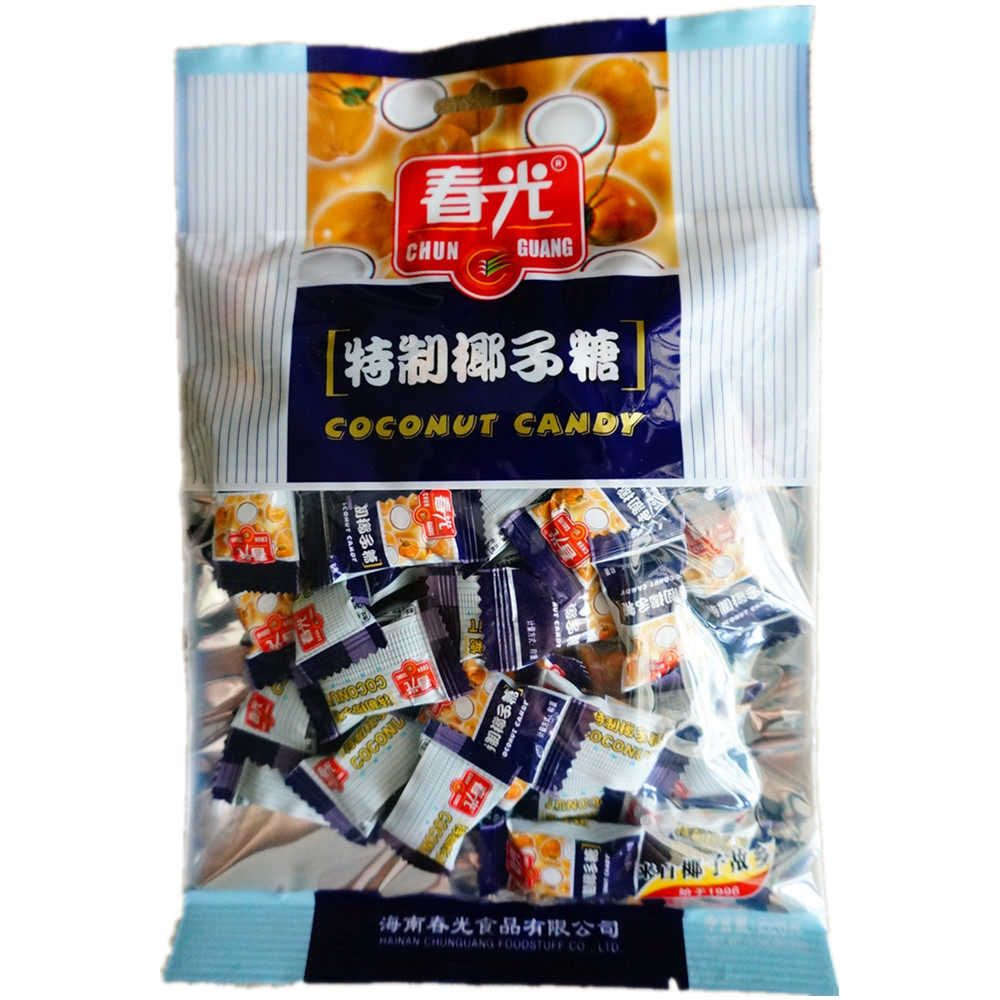 春光椰子糖 海南特产 春光特制椰子糖228g×2包 包邮