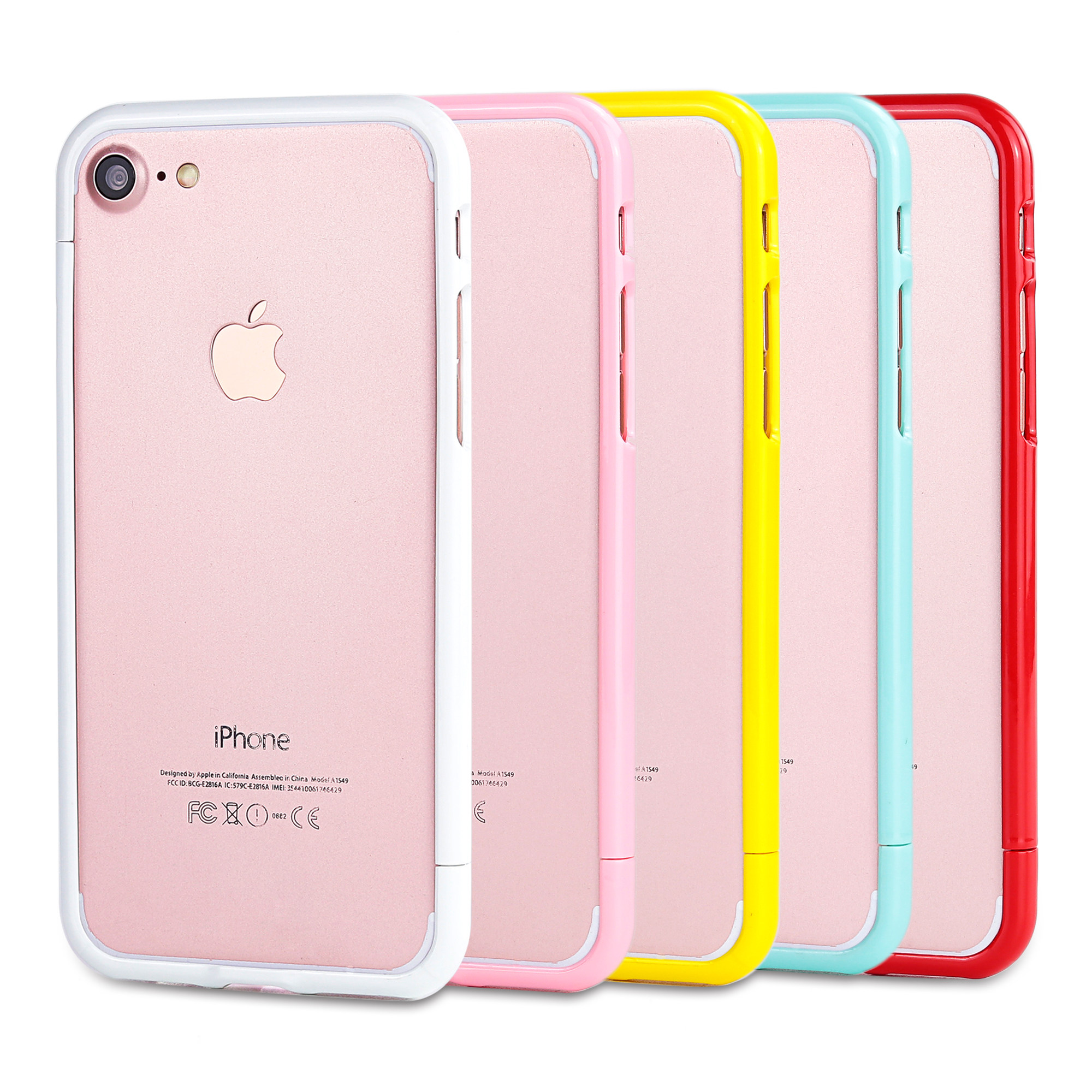 苹果6手机壳女款iphone6plus塑料边框7p保护套5s边框超薄防摔外壳