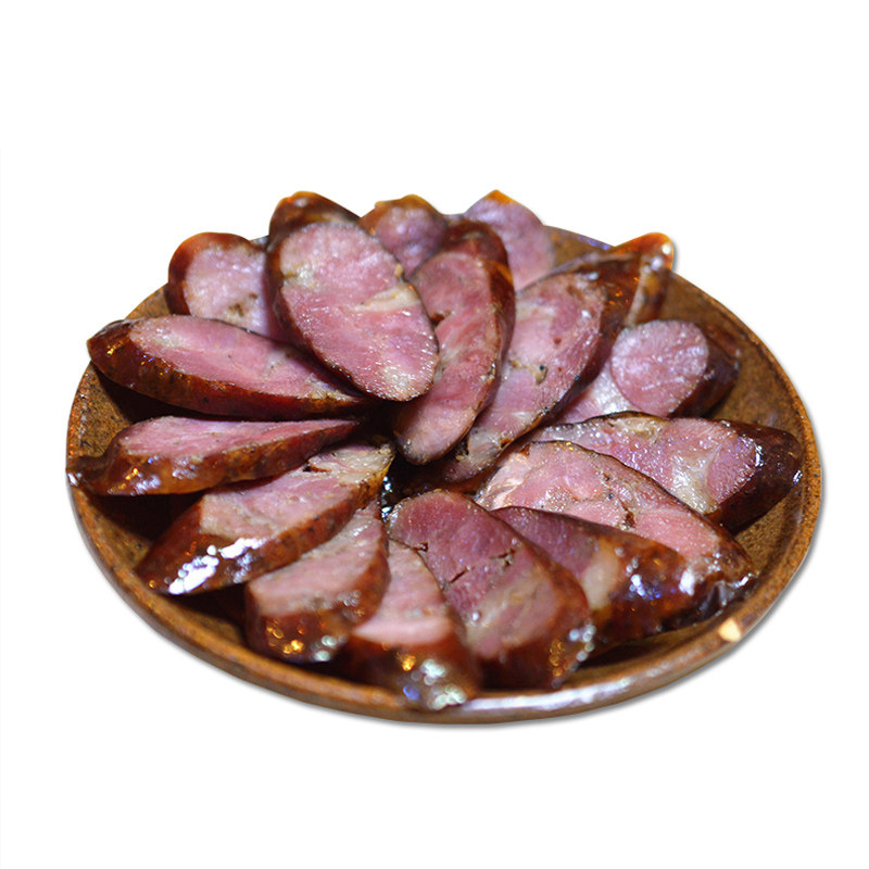 贵州特产遵义农家自制土猪小肠腊肠腊肉柏香树烟熏香肠500g包邮