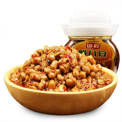 湖南平江特产传统腊豆 锦程传统腊八豆850g 一瓶 下饭菜开调味品