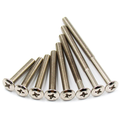 家莱福五金 6mm平头十字镀镍螺丝紧固螺钉 橱柜婴儿床螺丝机螺钉