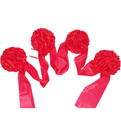 开业剪彩用品套装 剪彩花球 金剪刀绒托盘布 开业剪彩大红花球