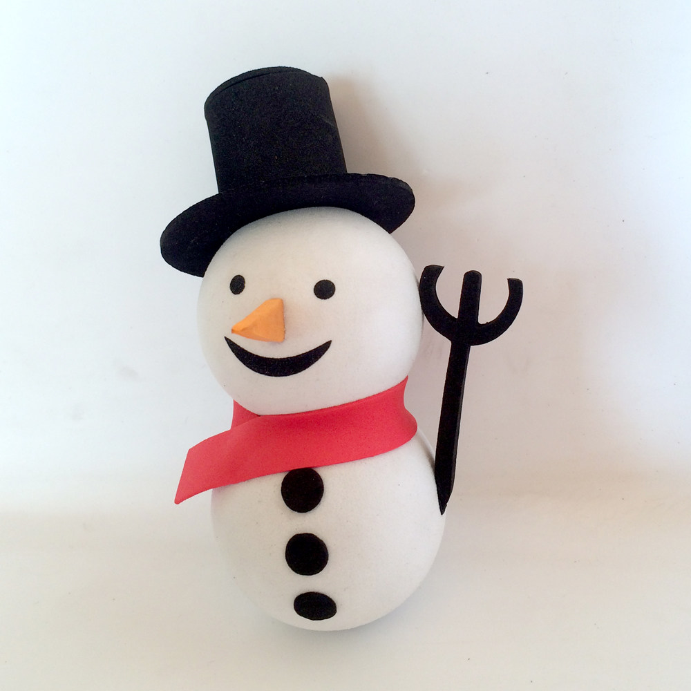 大号雪娃娃 11cm高 汽车天线球 装饰 用于mini polo smart等