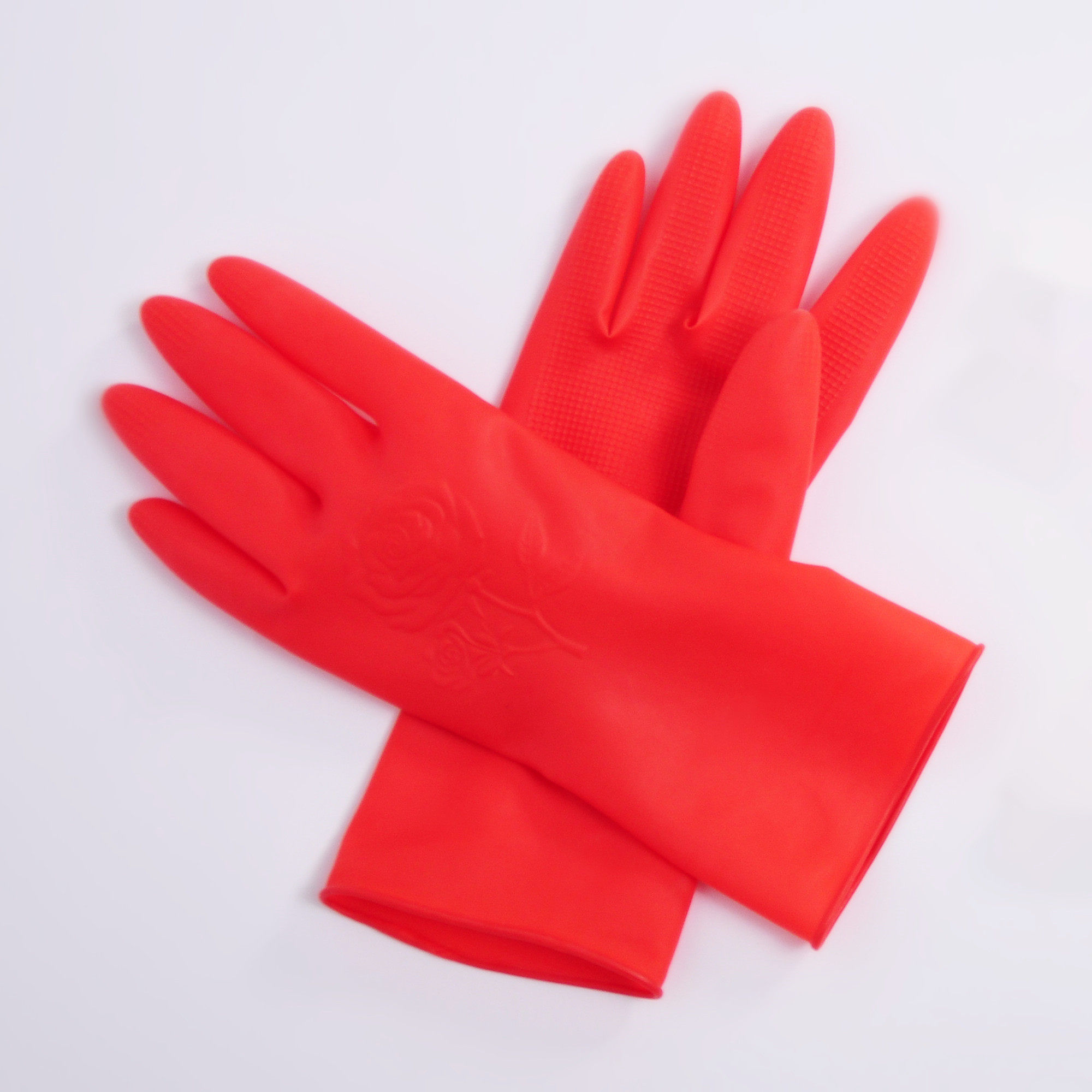 七仙女红乳胶手套5双包邮出口橡胶家务防水娇小型女洗衣洗碗胶皮