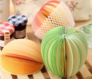 个性蔬菜水果便利贴n次贴批发包邮 韩国创意彩色苹果便签纸便条纸