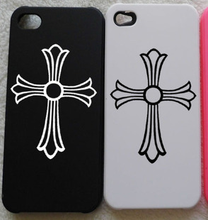 电脑 潮贴 手机贴 酷贴 电脑贴 手机贴钻 克罗心 花型十字架