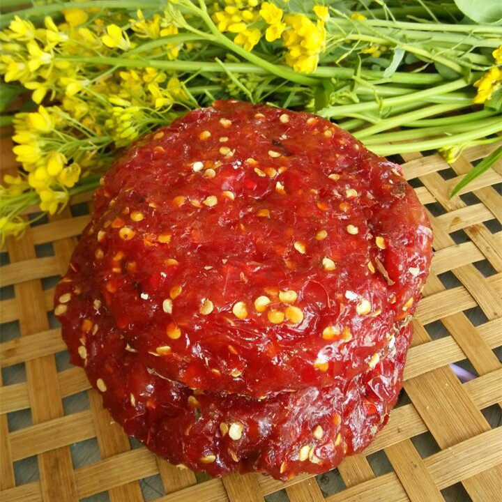 江西特产开胃软糯辣椒饼农家纯手工零食500g 切片辣椒饼下酒包邮