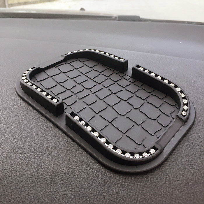 汽车防滑垫豹纹防滑垫车用仪表台硅胶防滑垫车载手机导航架防滑垫