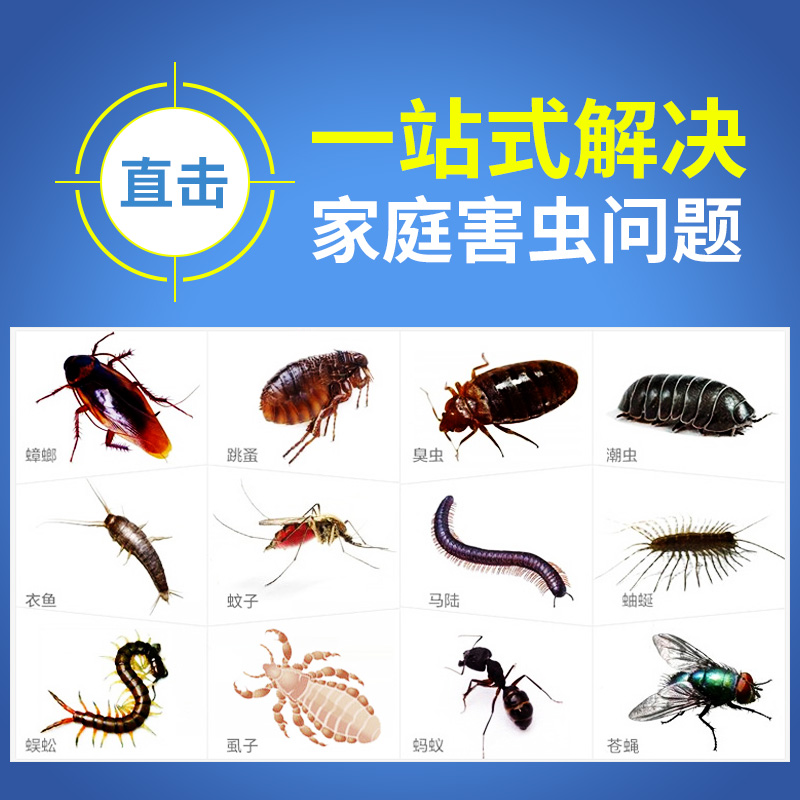 灭跳蚤粉杀虫剂家用床上虱子除蜈蚣蚂蚁跳骚马陆臭虫苍蝇杀潮虫药