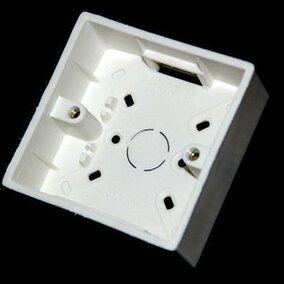 德力西明装开关插座面板底盒明盒线盒通用86型墙壁电源线槽接线盒