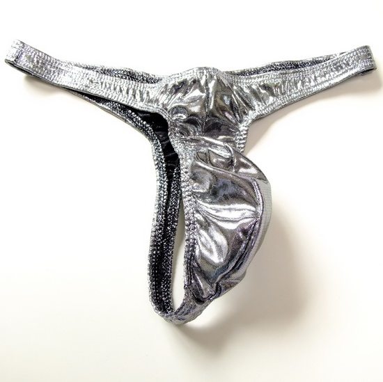 男士丁字裤男式低腰闪光超性感内裤诱惑弹力紧身t字裤超亮 t-119