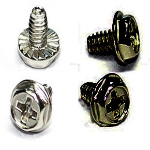 机箱 电源螺丝机箱螺丝十字螺丝m3.5粗牙黑色,1元33个 电脑螺丝