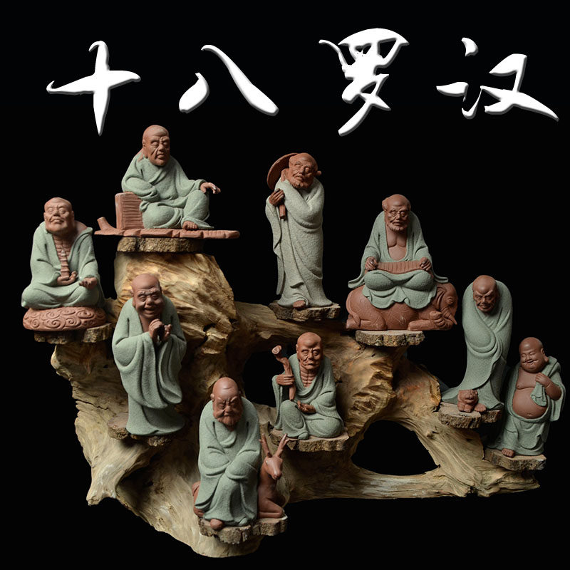 铜欣祥 纯铜四大金刚摆件开业礼品四大天王金刚铜像一套客厅摆件