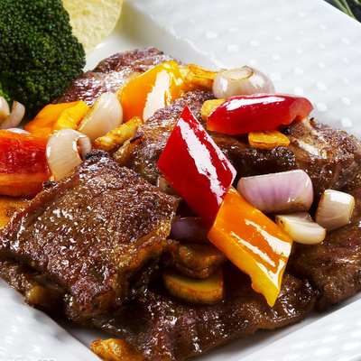 维亨食品铁板黑椒牛仔骨400g 牛小排 牛排进口牛肉 酒店铁板