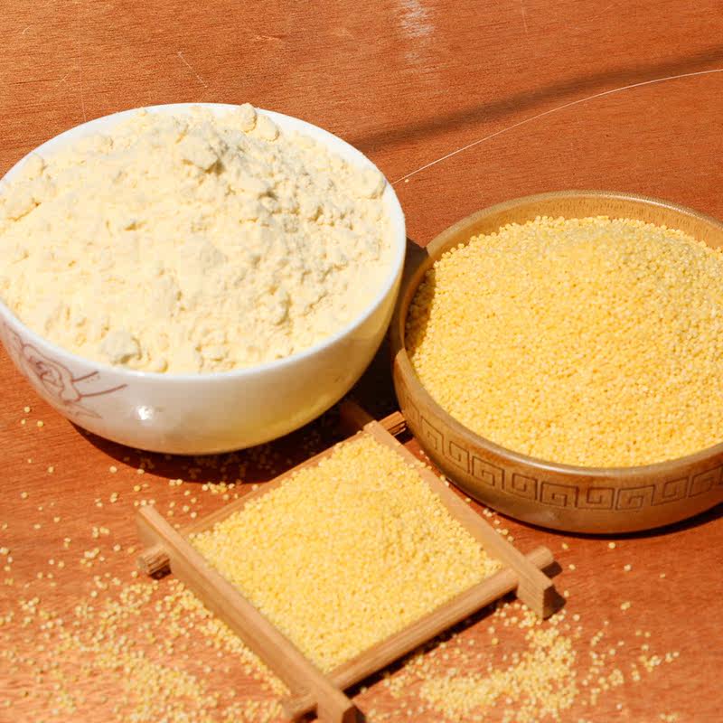 小米粉生农家无添加小米面粉纯粉杂粮粉黄米米粉婴儿500g满包邮