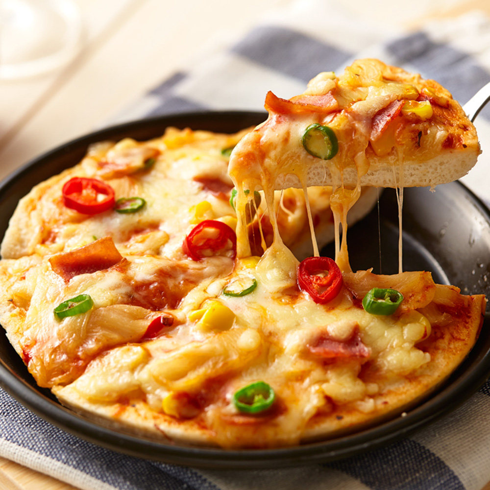 加热即食6英寸比萨 夏威夷火腿披萨 90秒速食