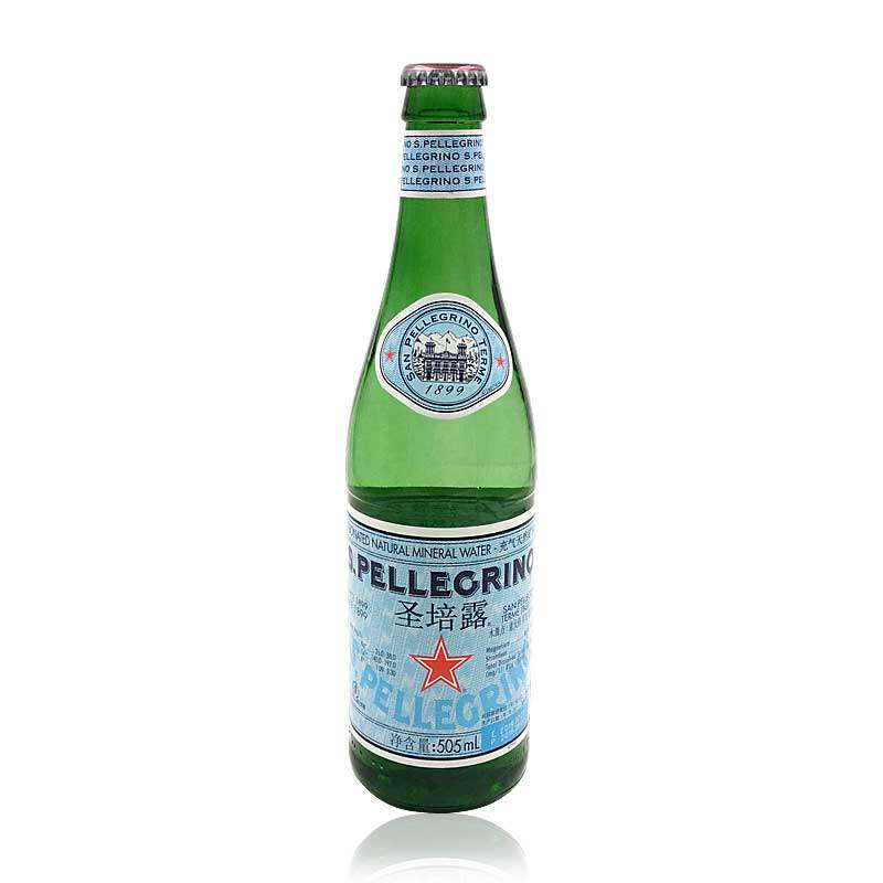 意大利进口圣培露含气天然矿泉水505ml*24瓶整箱装江浙沪包邮