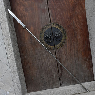 武术长矛长柄冷兵器霸王枪赵云枪长枪红缨枪头十八般兵器未开刃