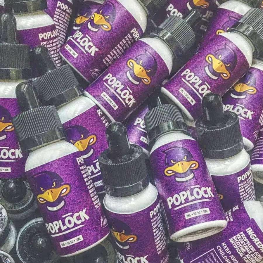 马来西亚进口 poplock 紫鸭子烟油 水晶葡萄30ml 蒸汽 电子烟烟油_双