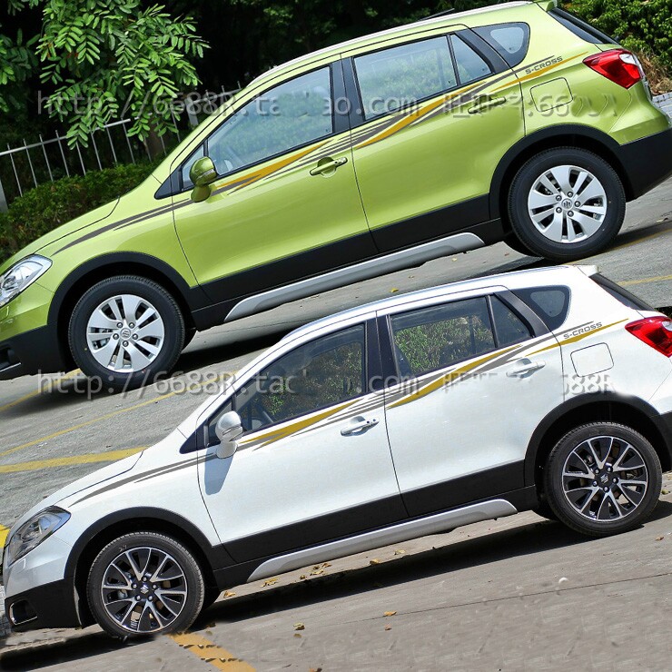 包邮新款长安铃木锋驭汽车彩条个性车身腰线专用装饰改装拉花贴纸