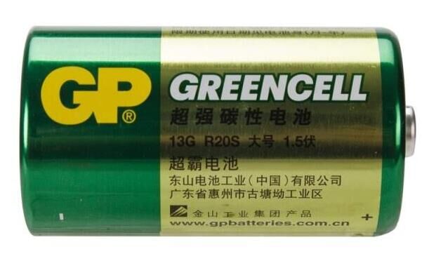 gp超霸1號碳性電池一號1.5v熱水器燃氣煤氣灶大號電d型號13gr20s