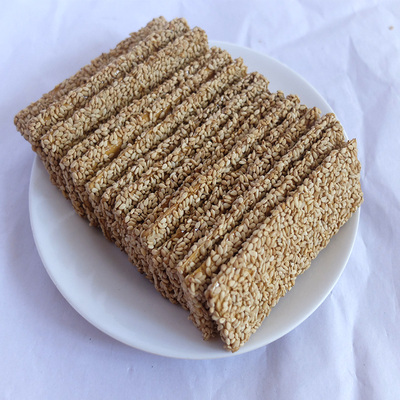 湖南湘潭县中路铺镇特产中秋食品糕点点心传统怀旧480克芝麻药糖