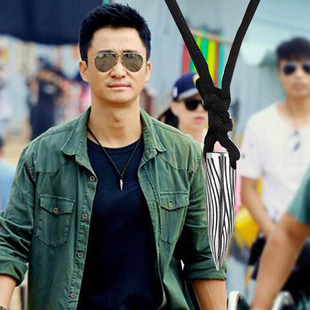 战狼2吴京同款项链吊坠冷锋子弹头男女潮流个性礼物复古情侣挂饰