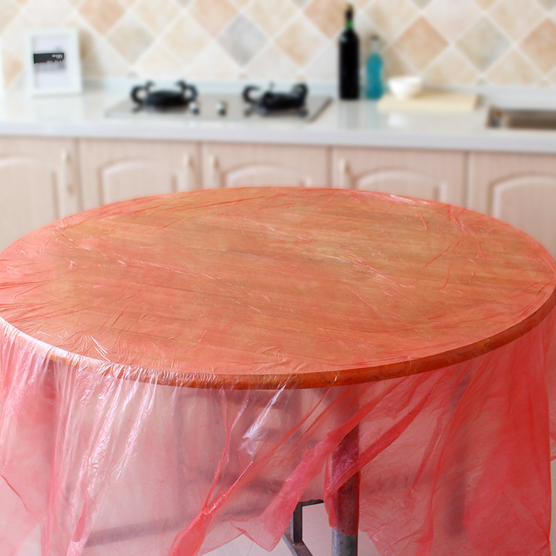 9包邮一次性桌布一次性台布仿丝大号加厚塑料餐桌布婚庆酒席