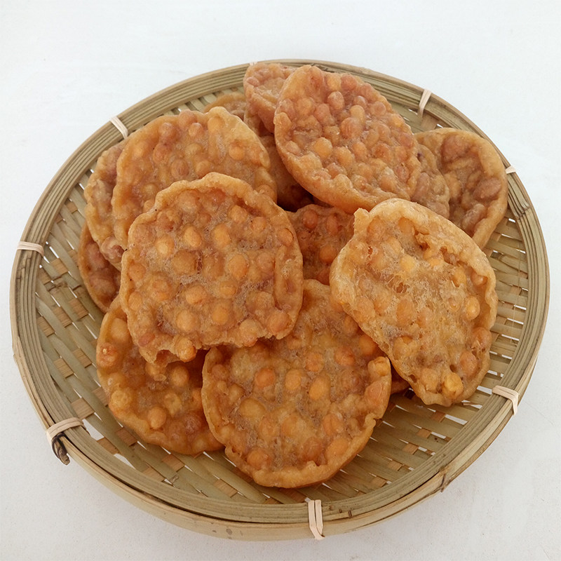 客家豆巴子江西赣州特产豆饼月亮巴散装锅巴农家自制500g