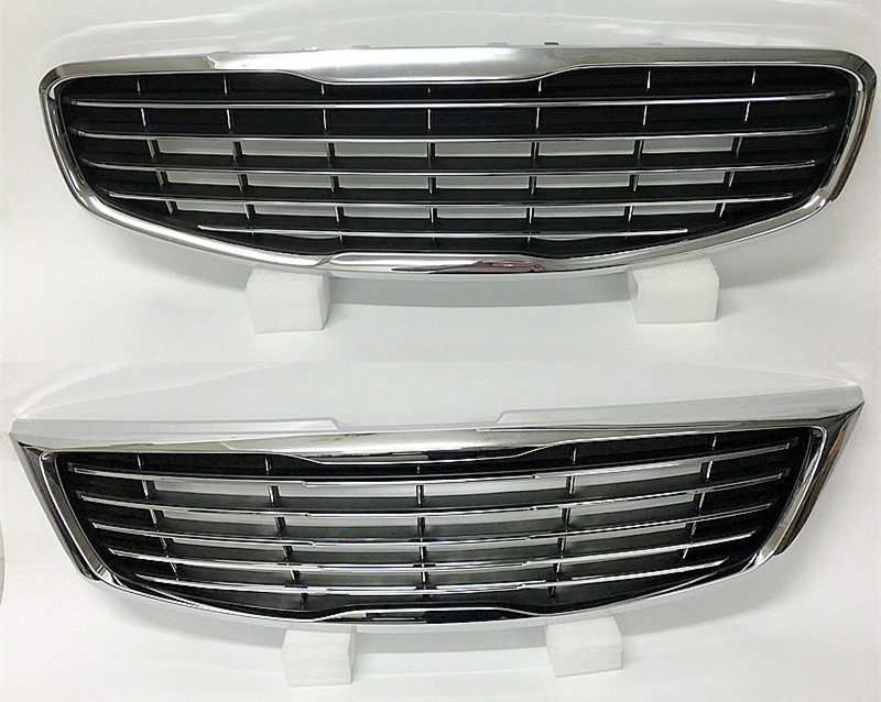 车魔品味专用于起亚k4改装中网亮条免打孔金属下中网格栅装饰亮条