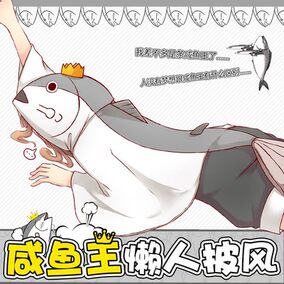 美琦动漫 咸鱼王披风 舰队collection咸鱼毛毯斗篷动漫游戏周边