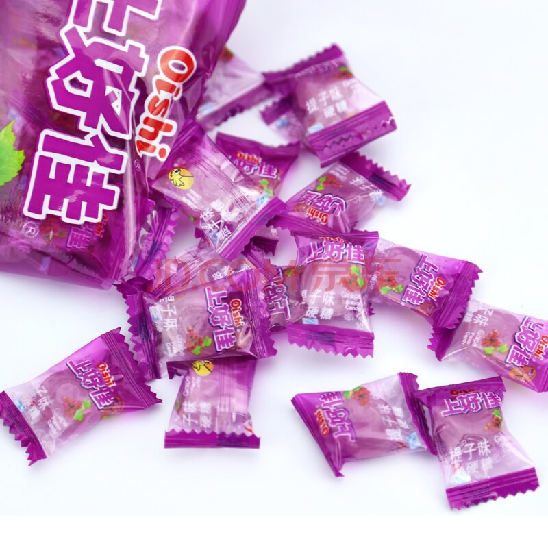 上好佳 硬糖水果糖 婚庆喜糖 糖果 提子味120g 办公室休闲零食品