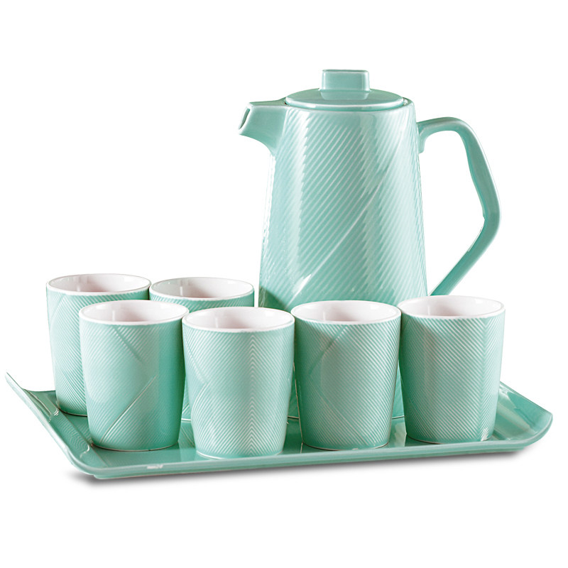 金百川陶瓷创意水杯水具套装凉水壶冷水壶 耐热 大容量家用 礼品