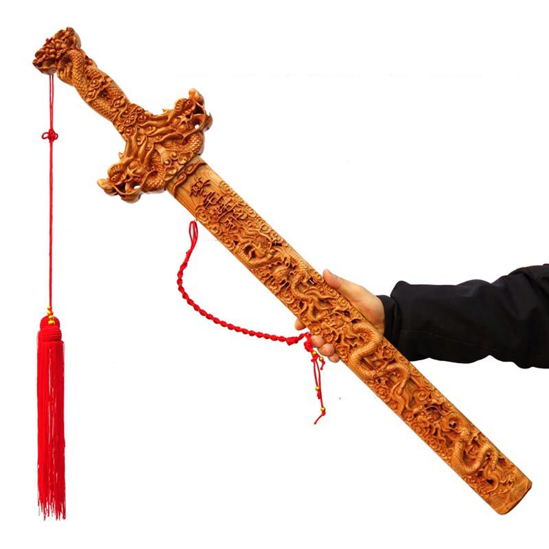 正宗肥城桃木剑开光镇宅辟邪护身招财转运野生客厅家居