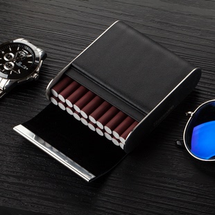 ehrenmann真皮20支装烟盒 私人定制 男士装烟盒创意高档牛皮烟盒