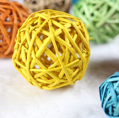 柳条编织柳球彩色球室内走廊商场幼儿园装饰球酒吧婚礼挂件