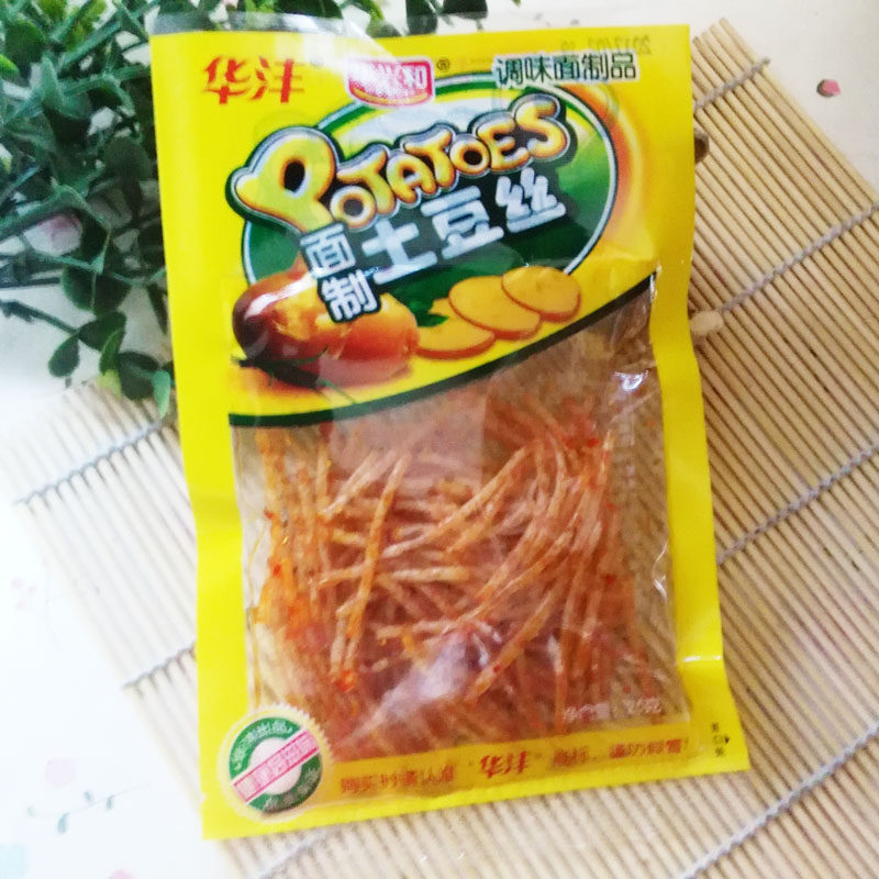 土豆丝辣条 调味面制品 麻辣素食豆干制品怀旧辣条辣片零食小食品