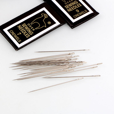 鹿牌进口手缝针 缝衣针绣花针缝衣服针缝被子针 传统老式小针