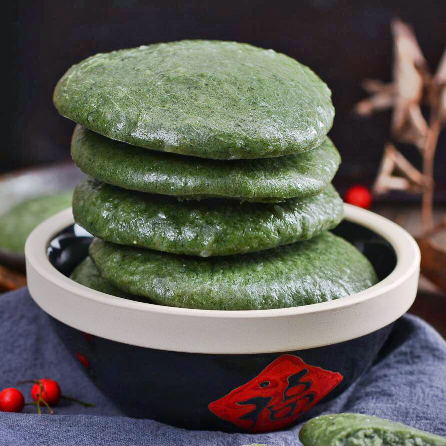 买就送 宁波特产手工艾草青团 清明果青麻糍糯米糍粑600g传统糕点