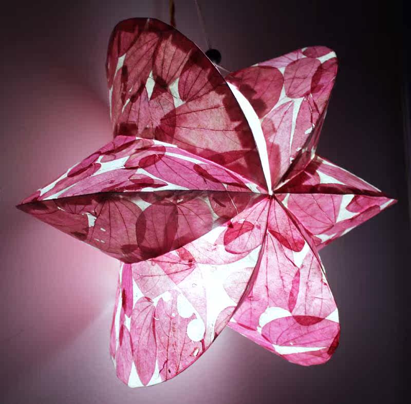 云南民族风东巴纸灯罩 六星南瓜手工纸灯酒吧灯笼创意灯饰