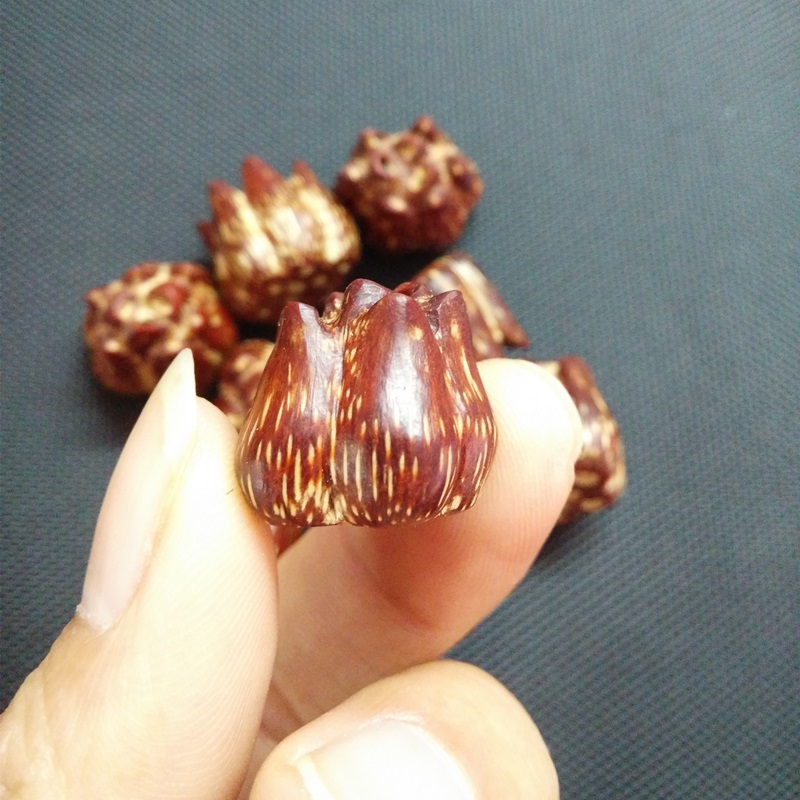 滴血莲花原籽 菩提子 爆红血莲花手串成品 高抛光文玩野菠萝原料