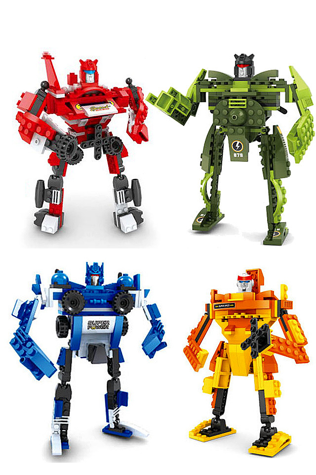 乐式拼装拼插塑料益智积木宇宙合体金刚3-6周岁儿童玩具礼物