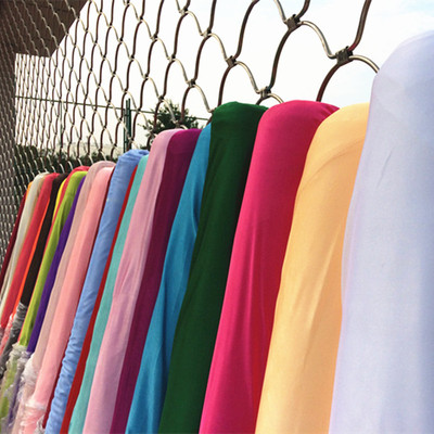 婚庆道具婚礼布置冰绸纱幔舞台布冰丝布弹力面料珠光冰绸布背景布_双