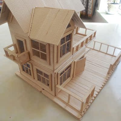 【包郵】牙籤棒 雪糕棒 木片 diy兒童手工製作小房 建築模型材料