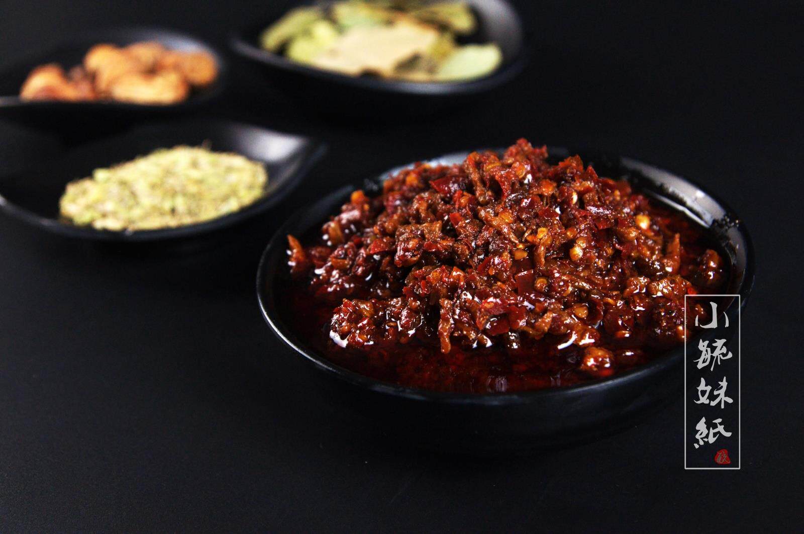 小毓妹纸 辣酱 新疆炒米粉酱拌米粉酱下饭辣椒酱夹馍酱拌面酱130g