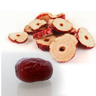 红枣片红枣干500g包邮 独立小包枣圈补血泡茶 新疆若羌无核脆枣片