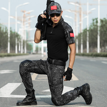 战狼同款特种兵火凤凰青蛙迷彩服套装男多袋耐磨acu作训服作战服_7折