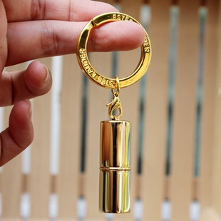 雅诗兰黛限量版金色钥匙扣花漾唇膏口红18#小样1.2g