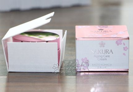日本原装樱花出水霜sakura water cream 温泉水保湿补水面霜现货_7折