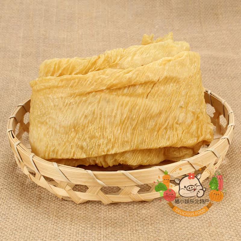 东北特产干货豆腐皮豆筋干豆腐皮农家自制油豆皮麻辣烫专用豆皮